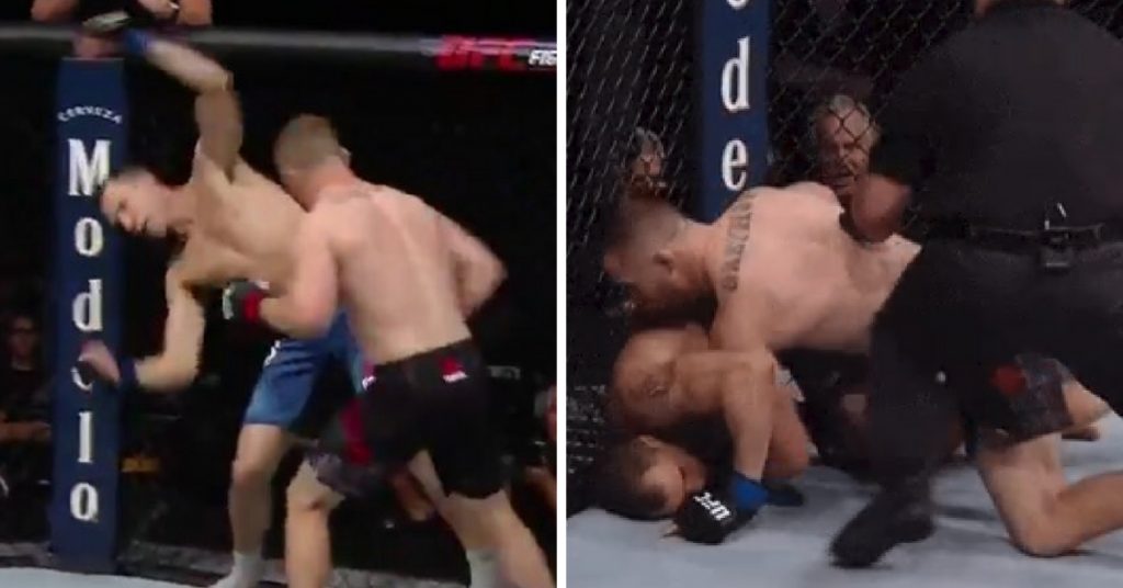 VIDEO. Rezultate UFC Lincoln: Învinsul din main event a avut nevoie de minute bune pentru a-și reveni!