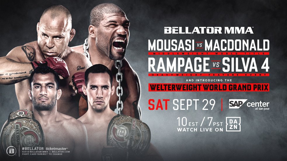 Bellator 206: Urmează o gală memorabilă! Gegard Mousasi vs Rory MacDonald și Rampage Jackson vs Wanderlei Silva