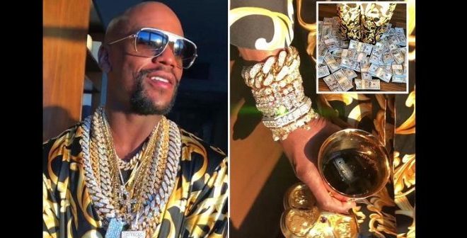 VIDEO. Floyd Mayweather își arată (din nou!) ceasurile, banii și bijuteriile.